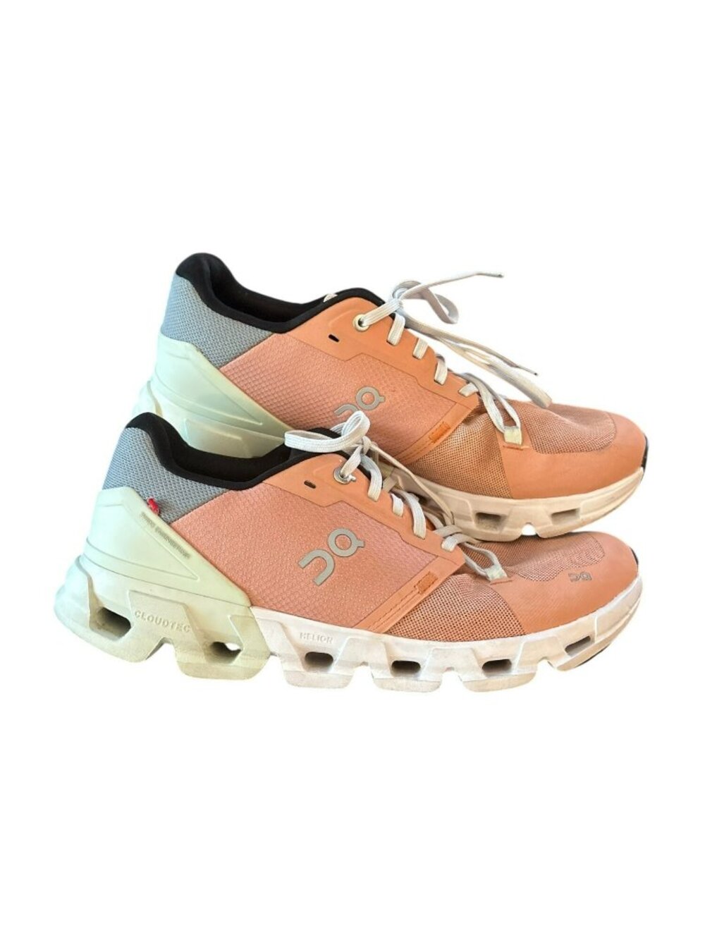 On Cloudflyer 4 Peach Aloe Running Shoes Size US 10.5